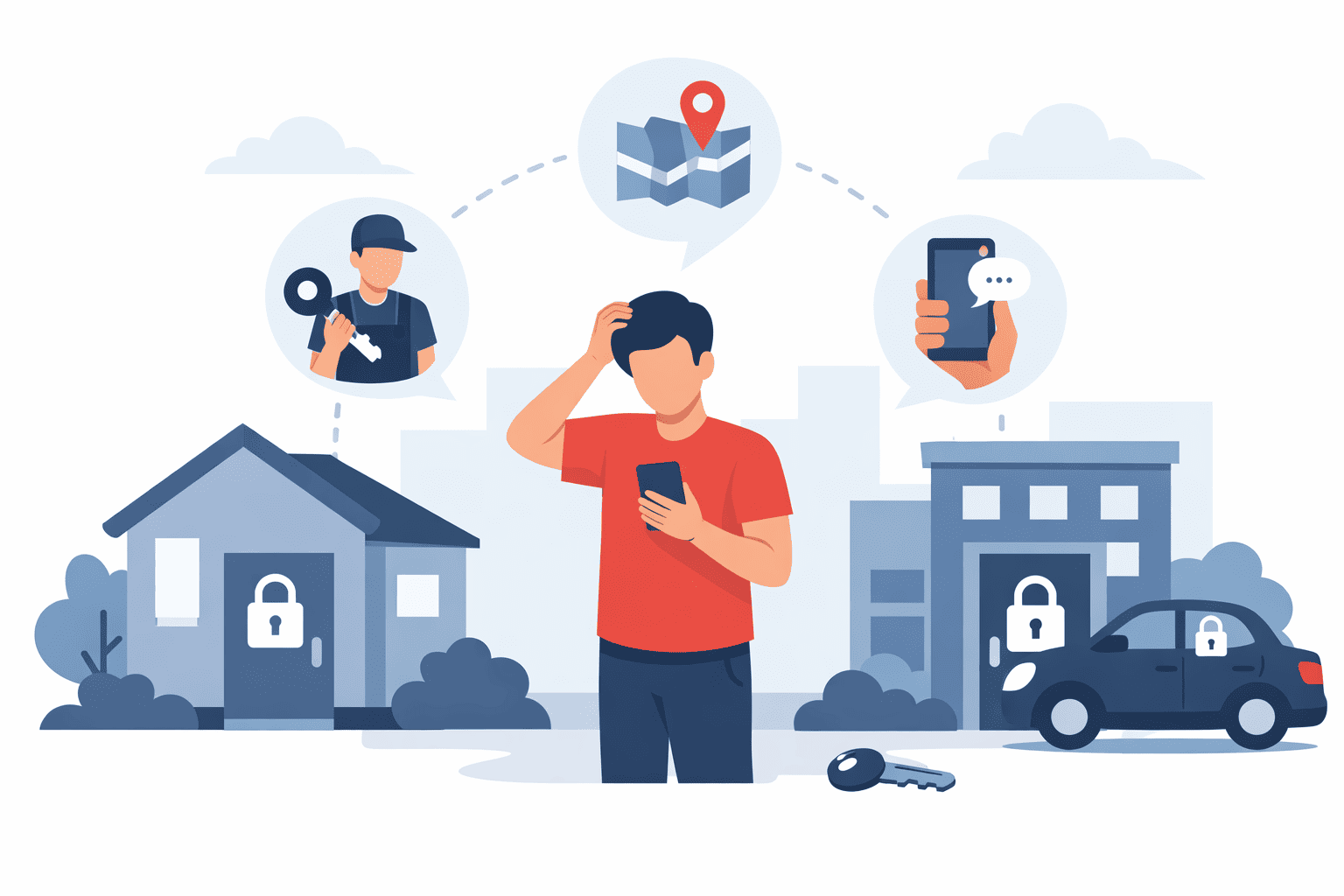 What to Do If You’re Locked Out of Your Home, Car, or Office